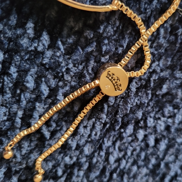 JUICY COUTURE Rose Gold Bangle Charm Bracelet - Heart Bee NWT - Picture 6 of 7